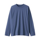 紳士　天竺編みクルーネック長袖Tシャツ