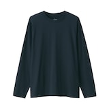 紳士　天竺編みクルーネック長袖Tシャツ