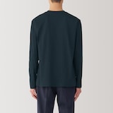 紳士　天竺編みクルーネック長袖Tシャツ