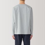 紳士　天竺編みクルーネック長袖Ｔシャツ