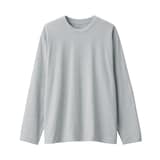 紳士　天竺編みクルーネック長袖Ｔシャツ