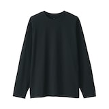 紳士　天竺編みクルーネック長袖Ｔシャツ