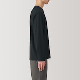 紳士　天竺編みクルーネック長袖Ｔシャツ