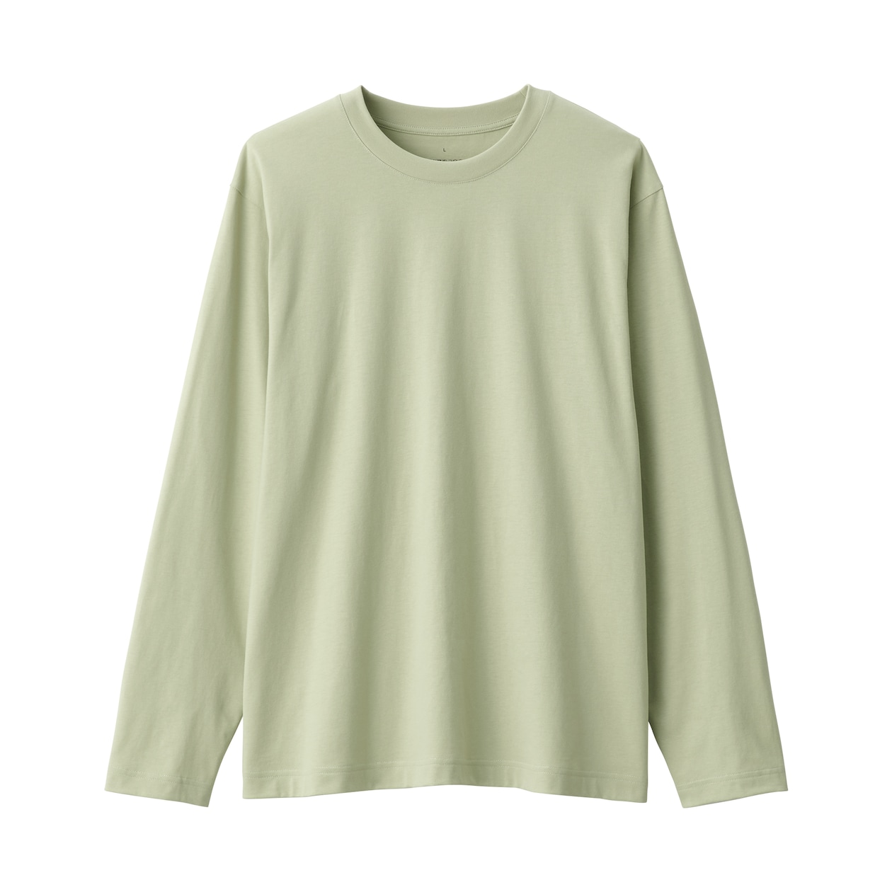紳士　天竺編みクルーネック長袖Ｔシャツ