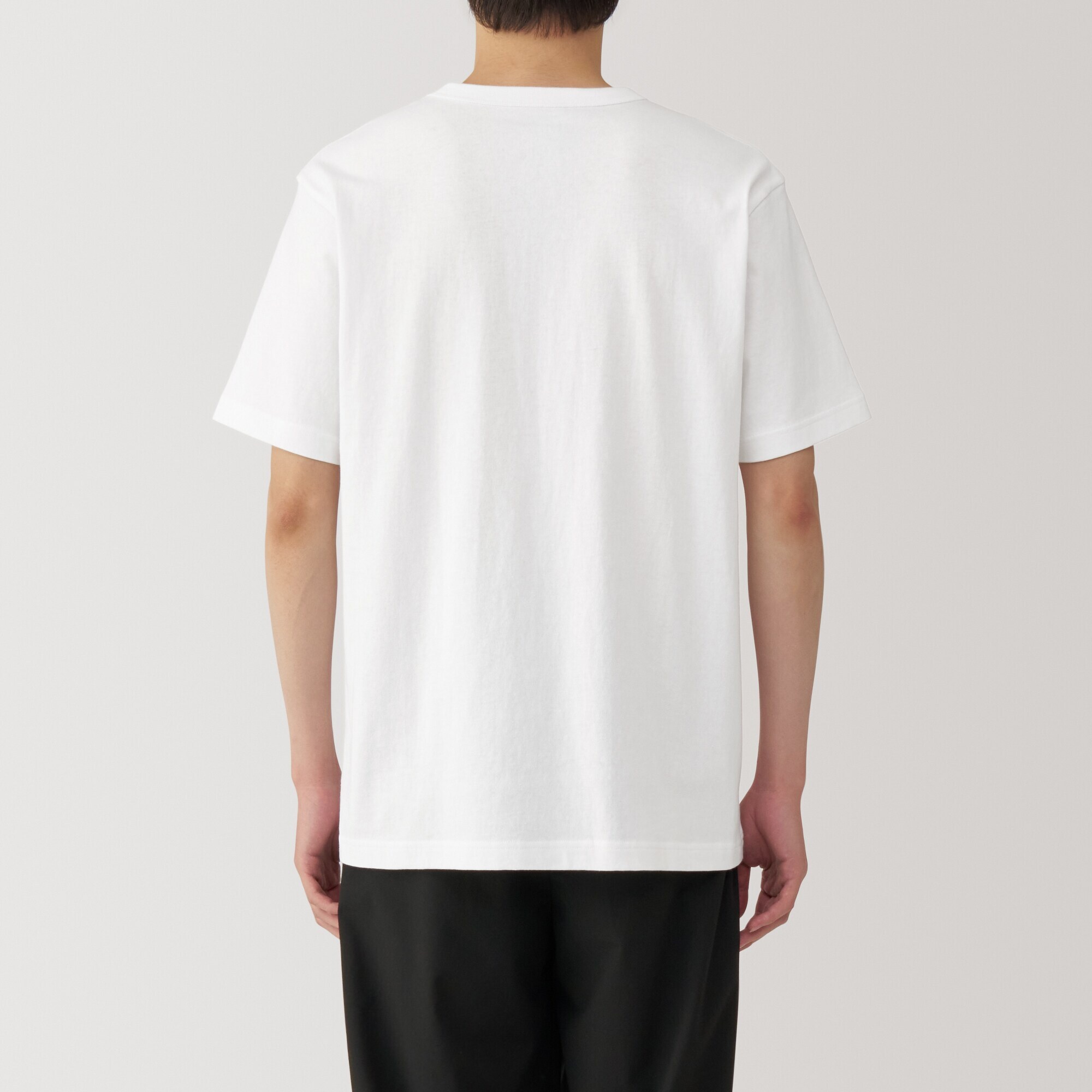 紳士　洗いざらし太番手クルーネック半袖Ｔシャツ