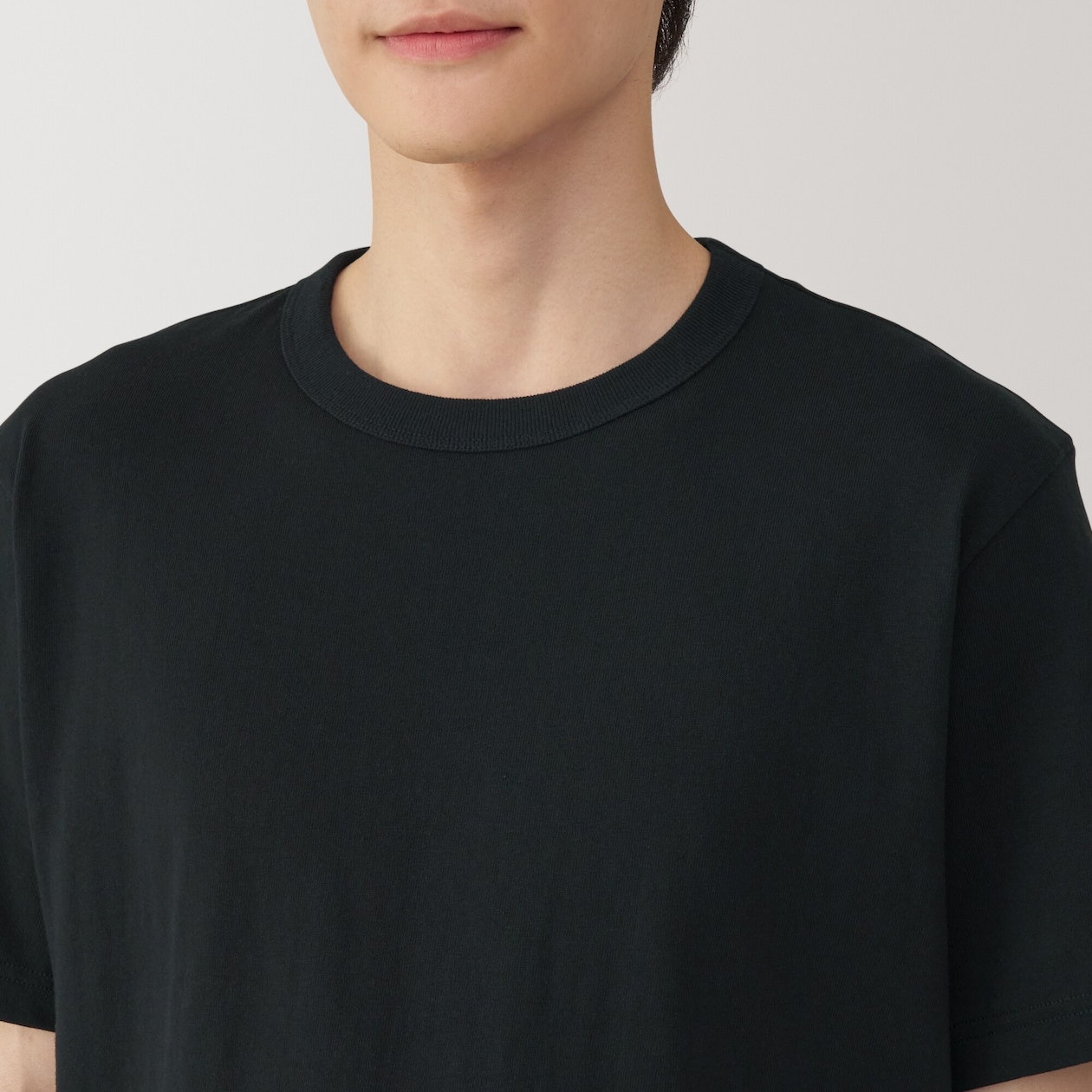 紳士　洗いざらし太番手クルーネック半袖Ｔシャツ