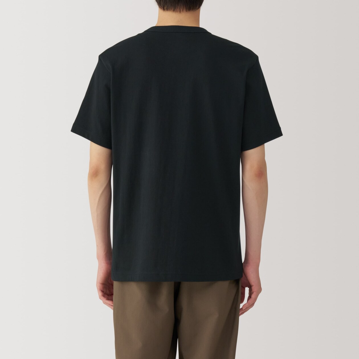 紳士　洗いざらし太番手クルーネック半袖Ｔシャツ