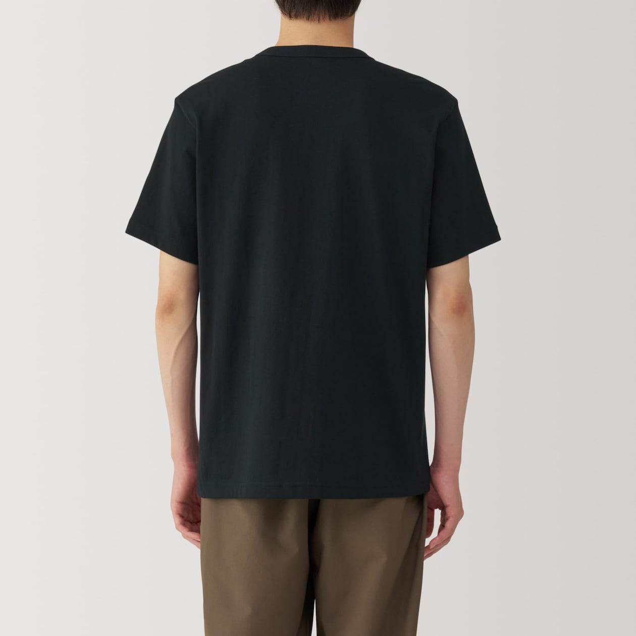 紳士　洗いざらし太番手クルーネック半袖Ｔシャツ