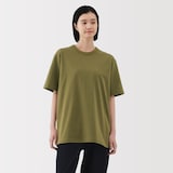 紳士　洗いざらし太番手クルーネック半袖Ｔシャツ