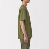 紳士　洗いざらし太番手クルーネック半袖Ｔシャツ