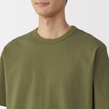 紳士　洗いざらし太番手クルーネック半袖Ｔシャツ