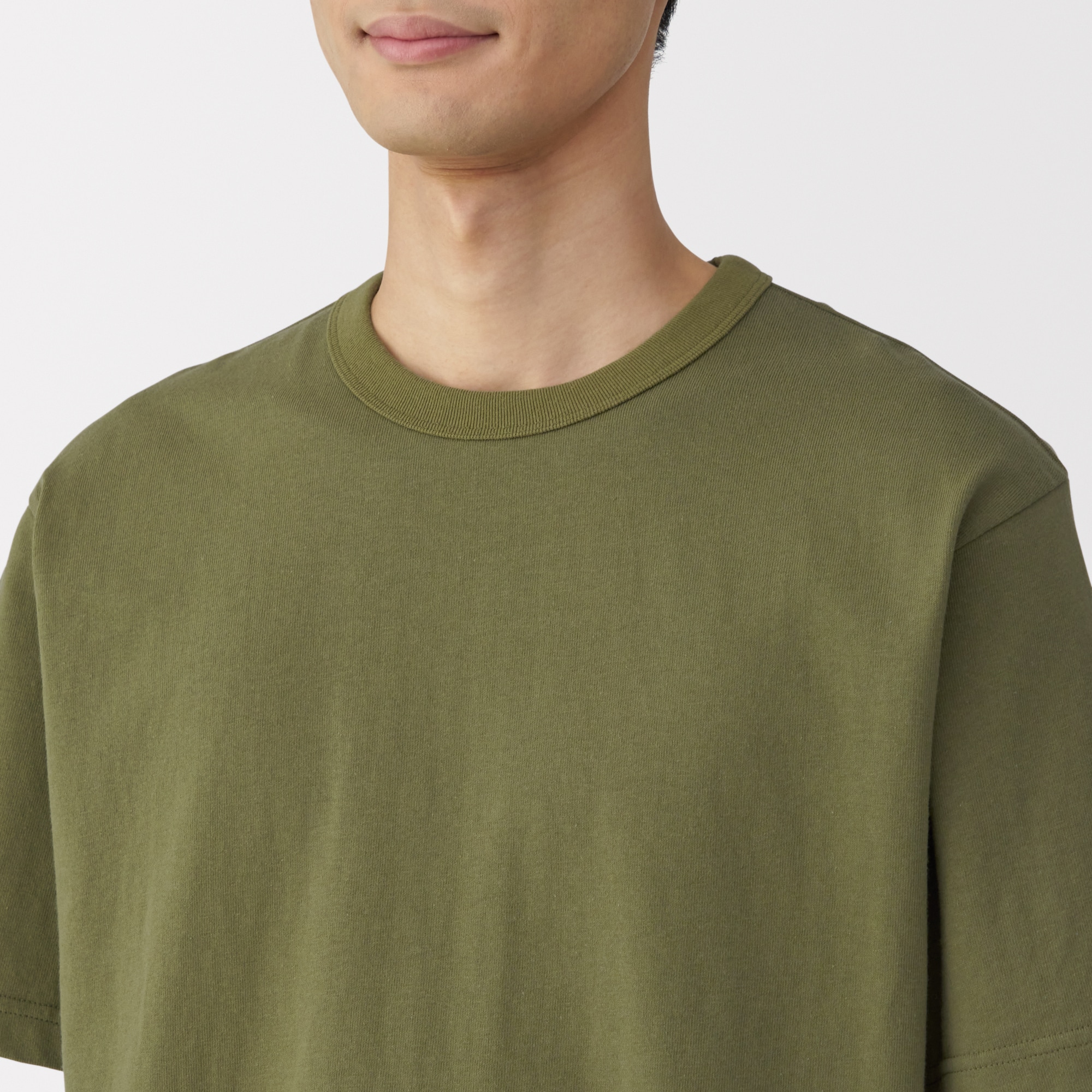 紳士　洗いざらし太番手クルーネック半袖Ｔシャツ