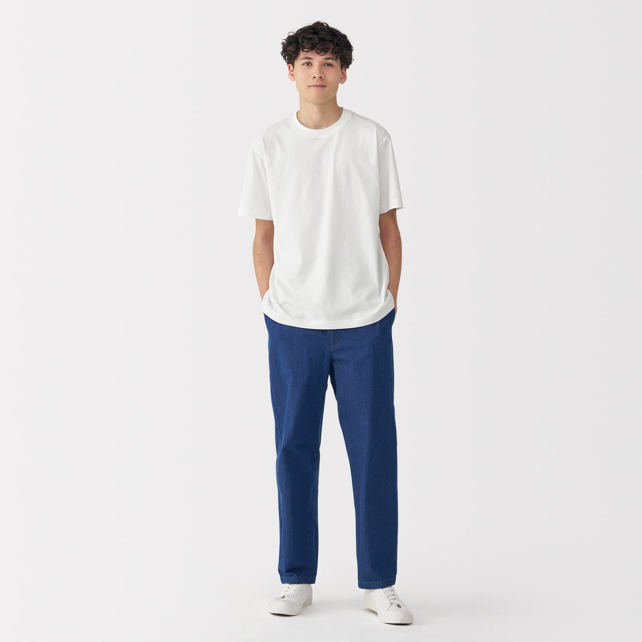 紳士　天竺編みクルーネック半袖Ｔシャツ