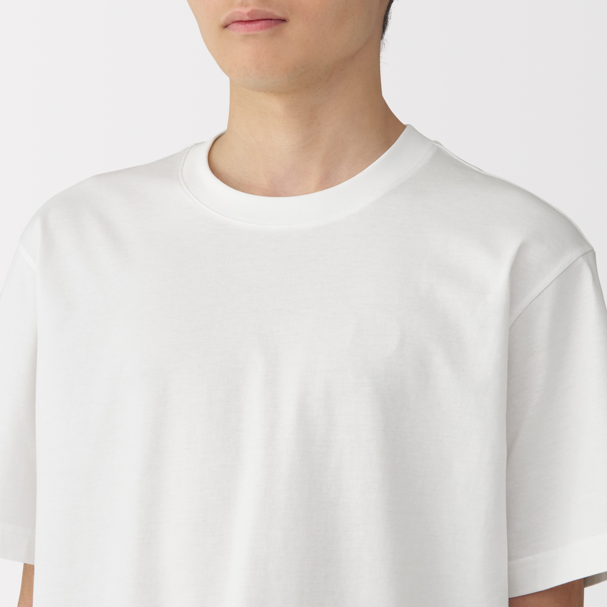 紳士　天竺編みクルーネック半袖Ｔシャツ