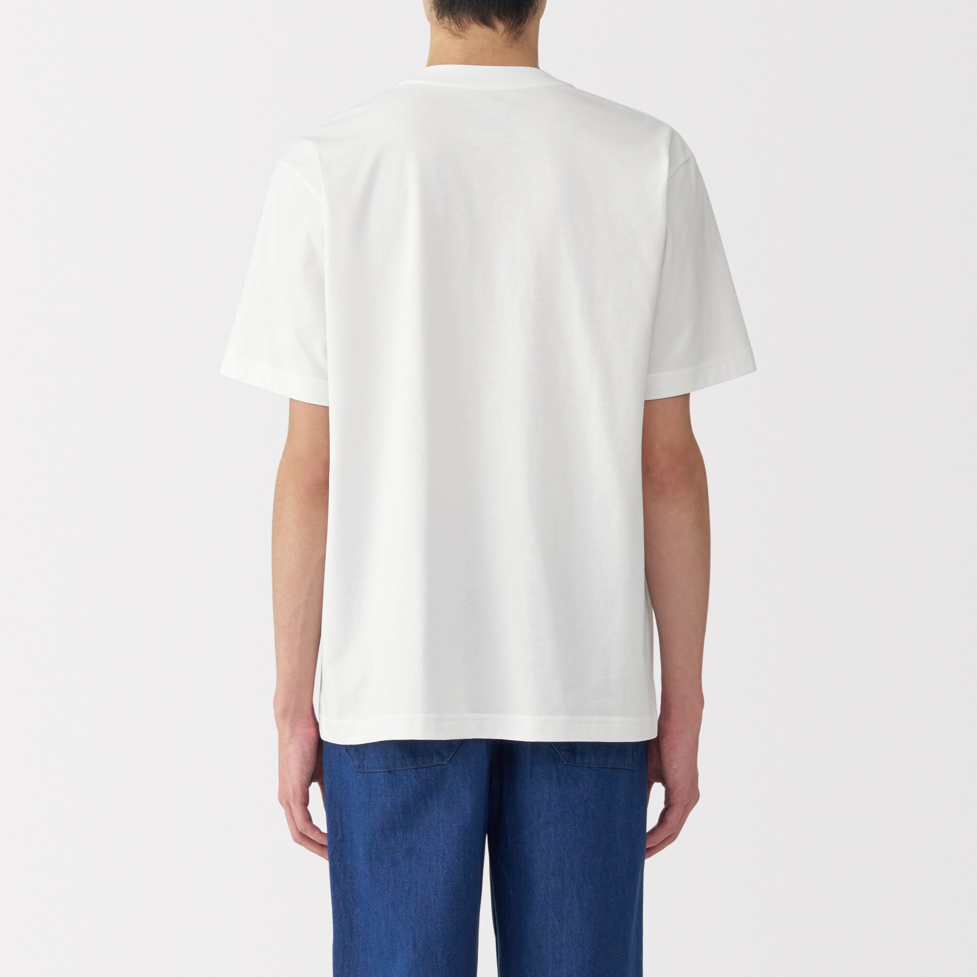 紳士　天竺編みクルーネック半袖Ｔシャツ