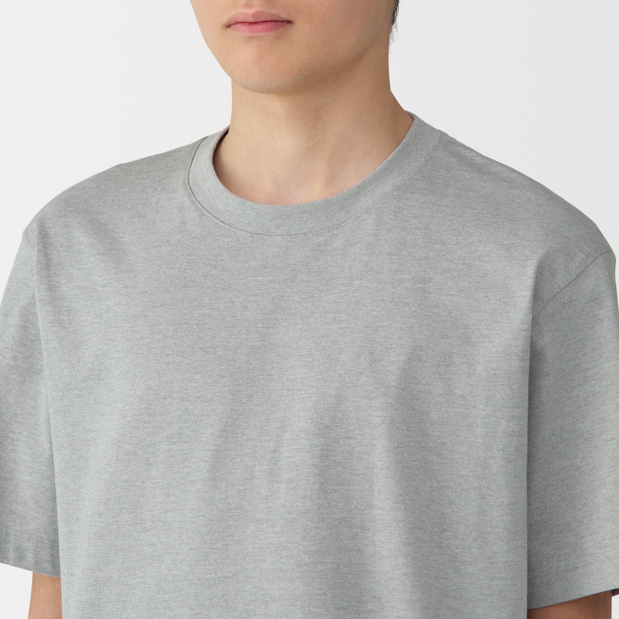 紳士　天竺編みクルーネック半袖Ｔシャツ