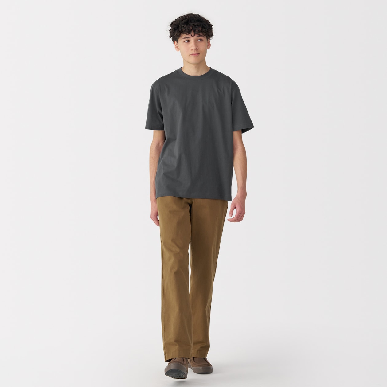 紳士　天竺編みクルーネック半袖Ｔシャツ