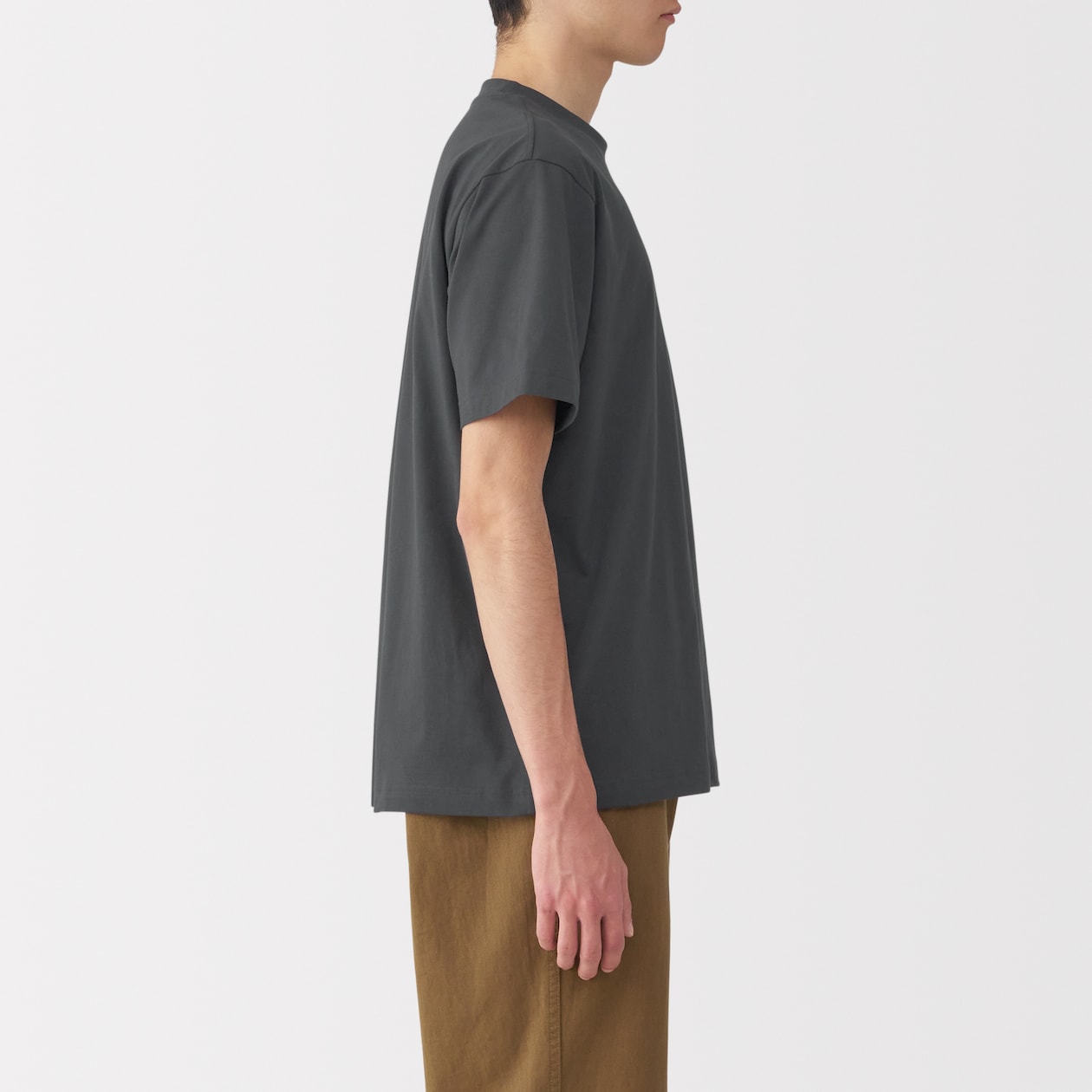 紳士　天竺編みクルーネック半袖Ｔシャツ