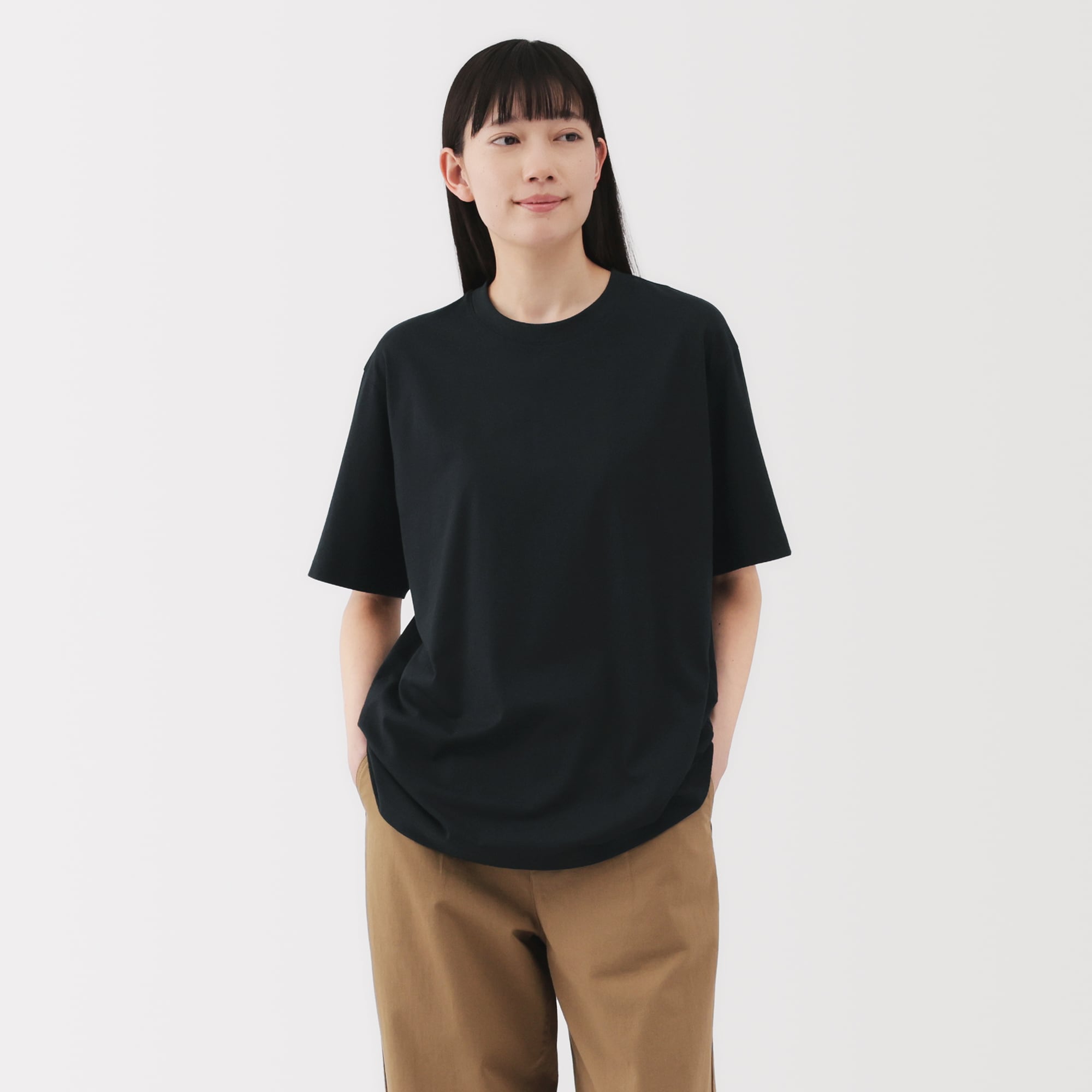 紳士　天竺編みクルーネック半袖Ｔシャツ