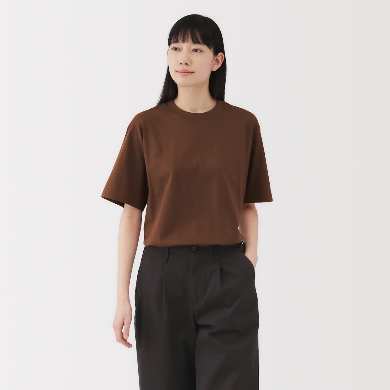 紳士　天竺編みクルーネック半袖Ｔシャツ