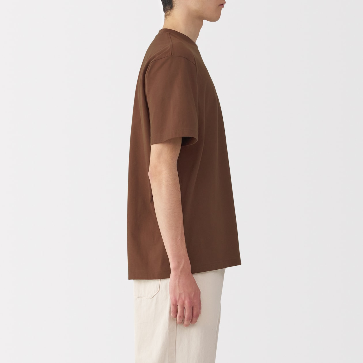 紳士　天竺編みクルーネック半袖Ｔシャツ