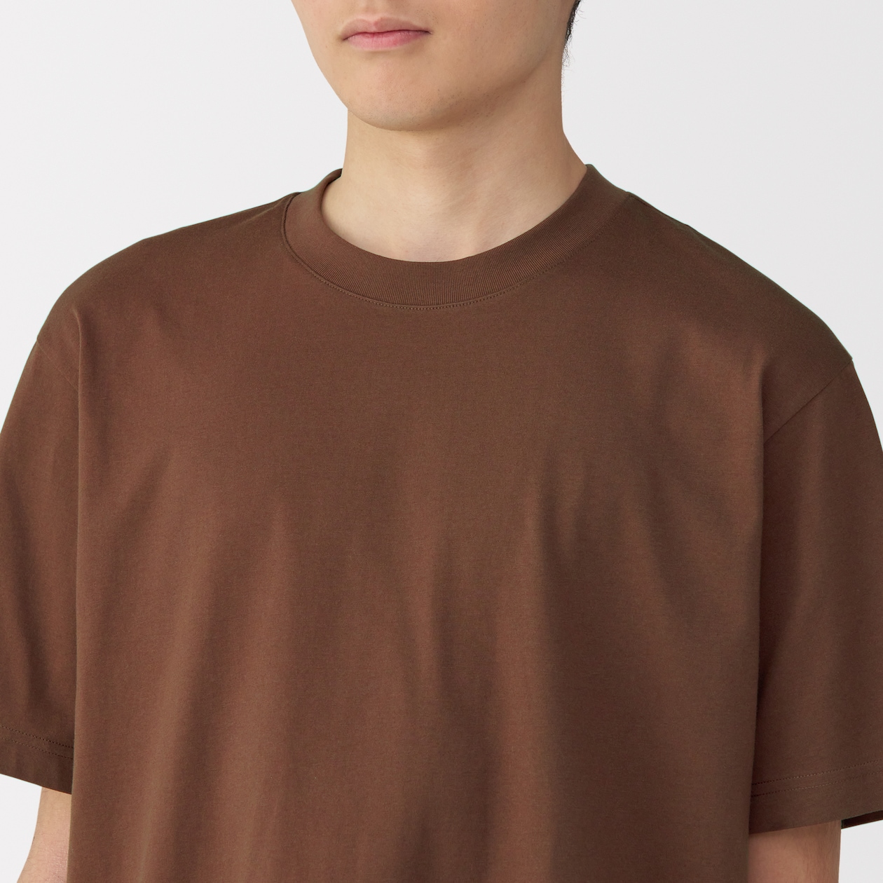 紳士　天竺編みクルーネック半袖Ｔシャツ