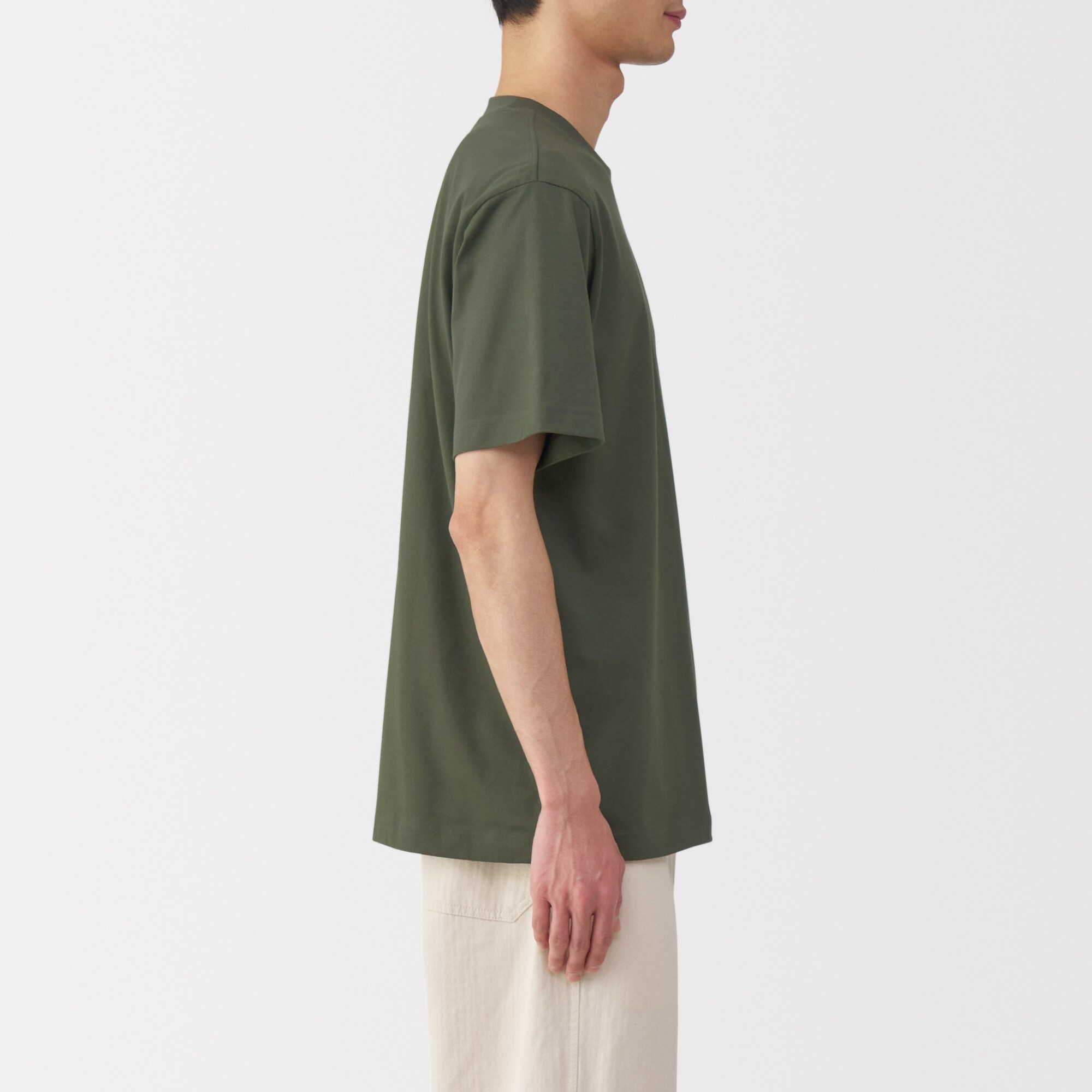 紳士　天竺編みクルーネック半袖Ｔシャツ