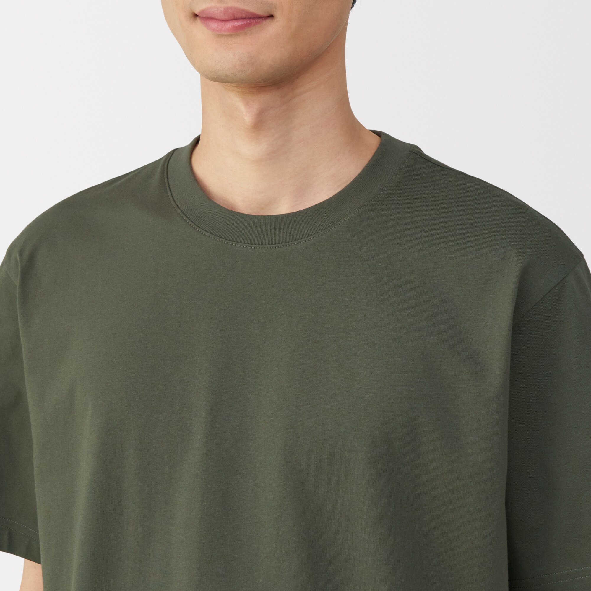紳士　天竺編みクルーネック半袖Ｔシャツ