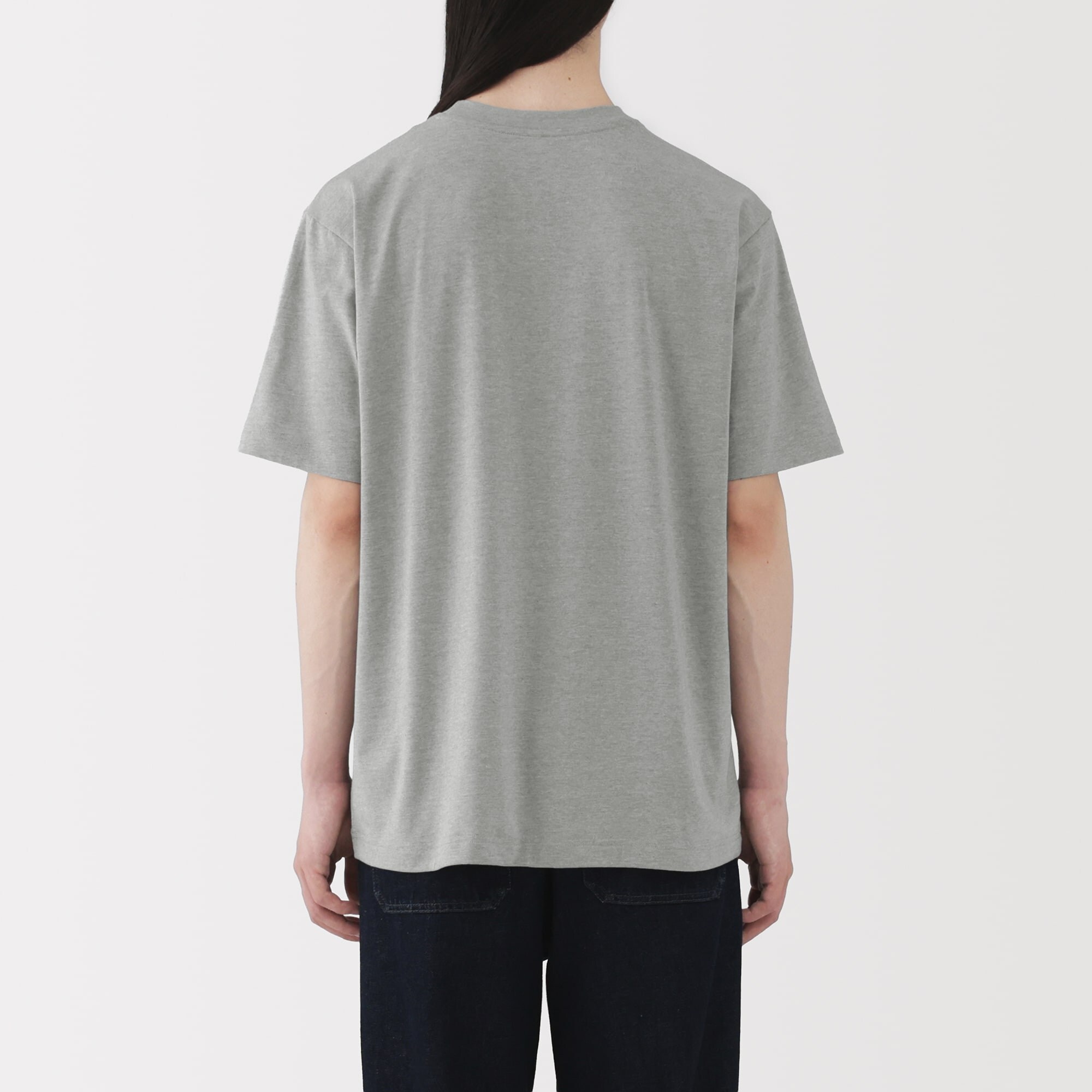 紳士　天竺編みクルーネック半袖Ｔシャツ