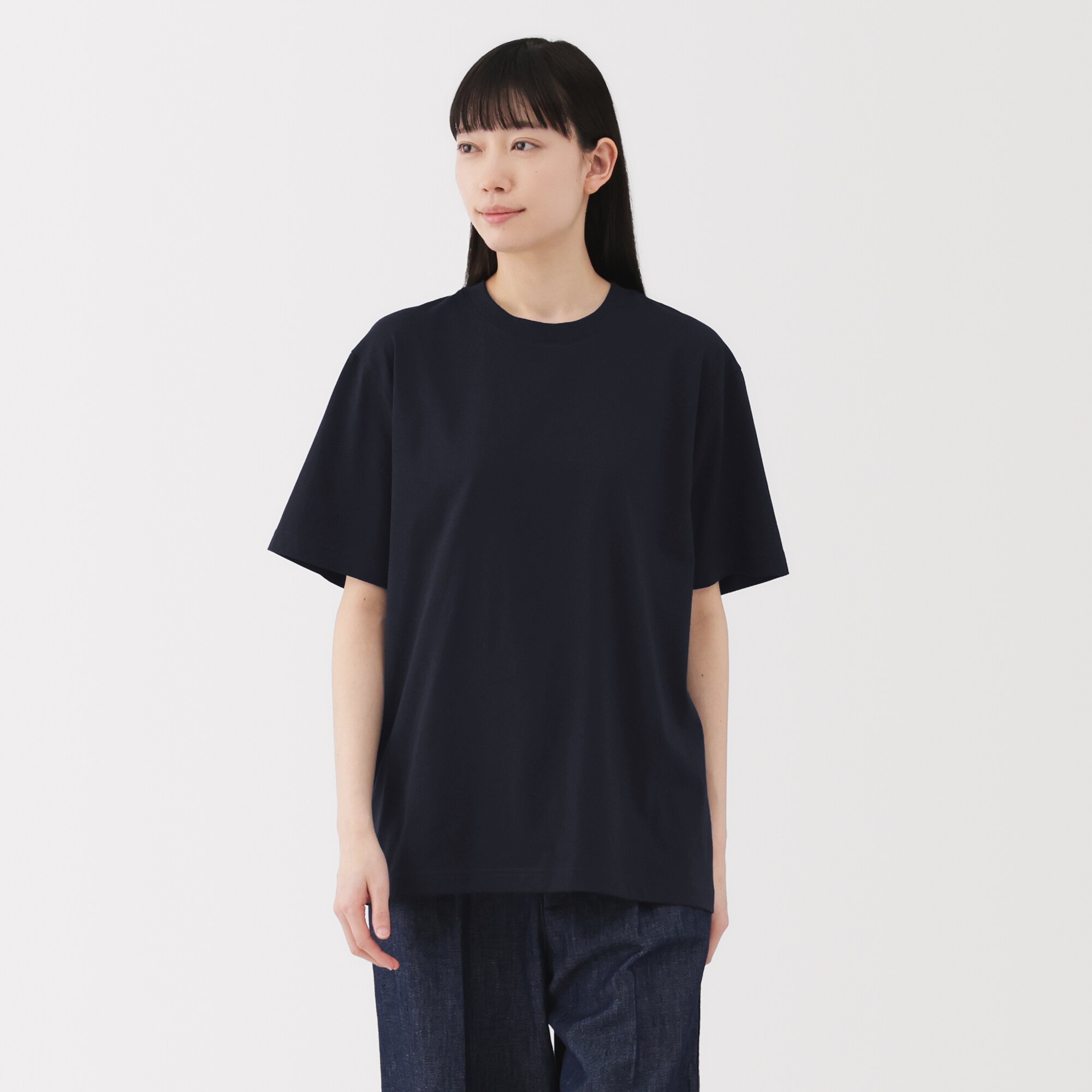 紳士　天竺編みクルーネック半袖Ｔシャツ