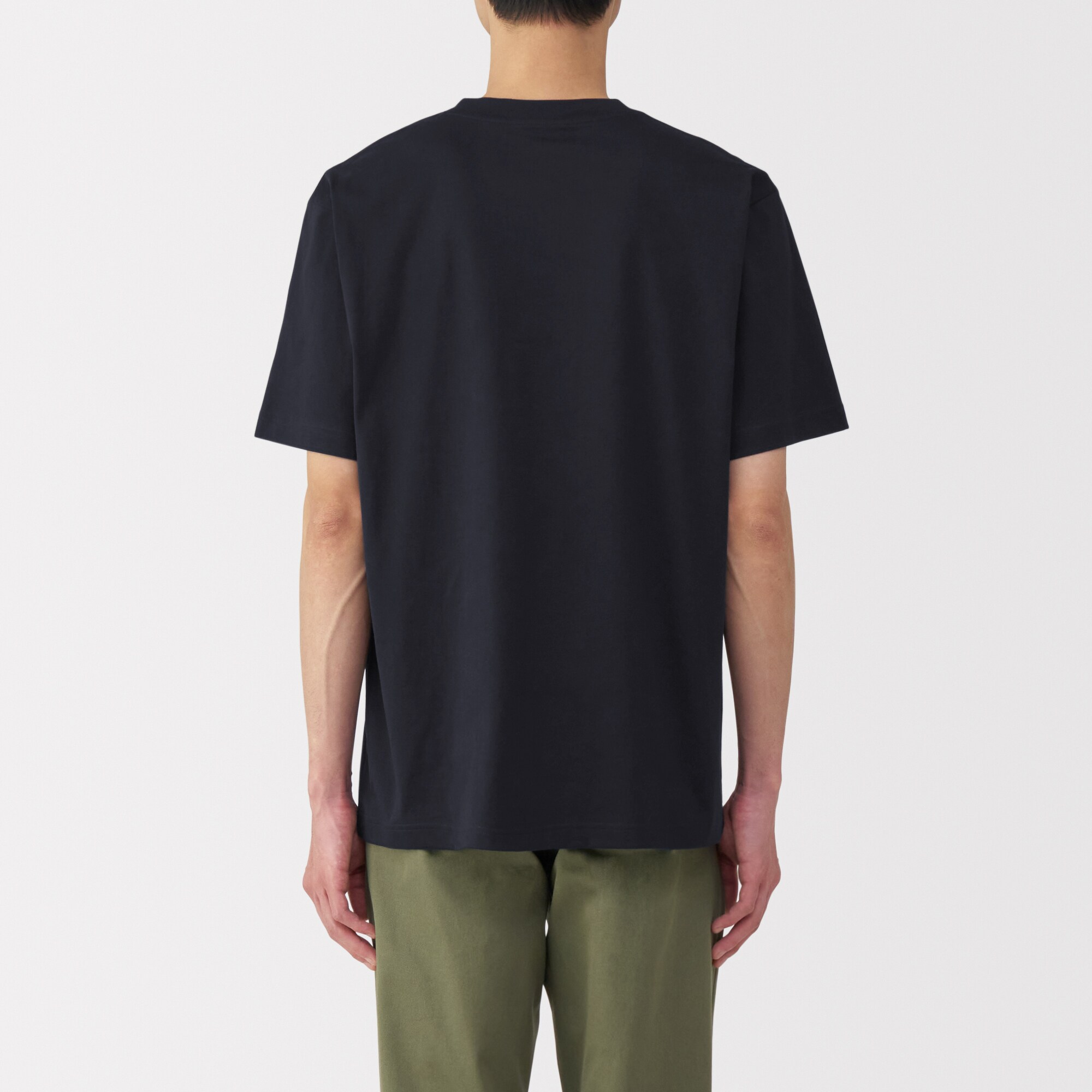 紳士　天竺編みクルーネック半袖Ｔシャツ