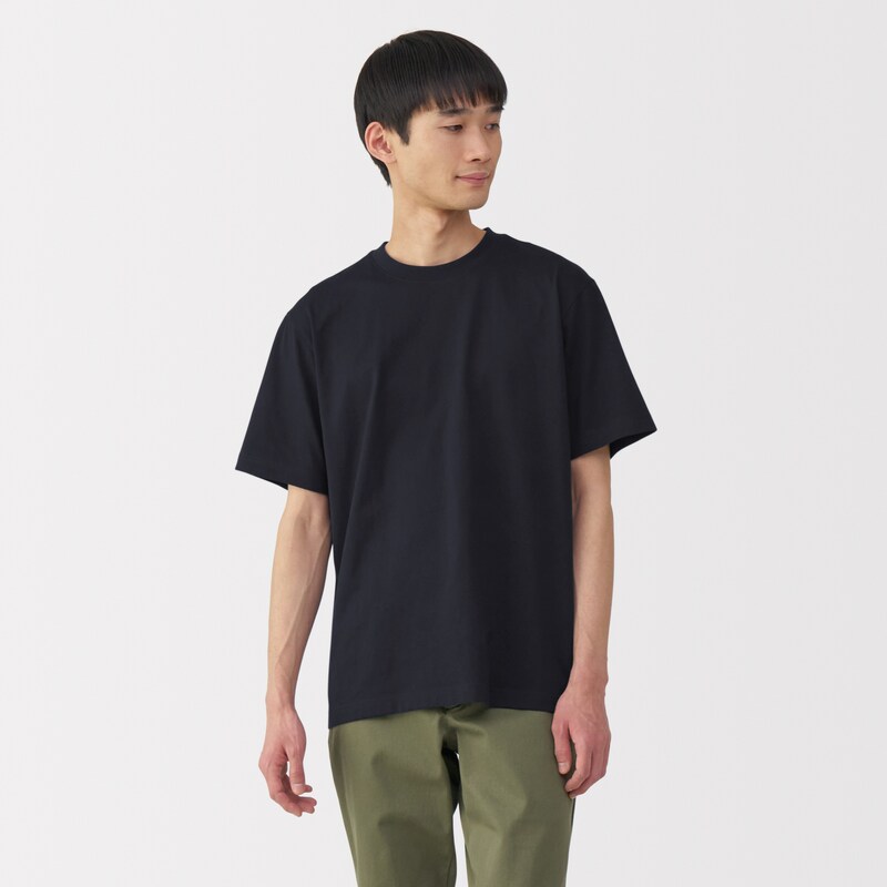 紳士 天竺編みクルーネック半袖Tシャツ | 無印良品 