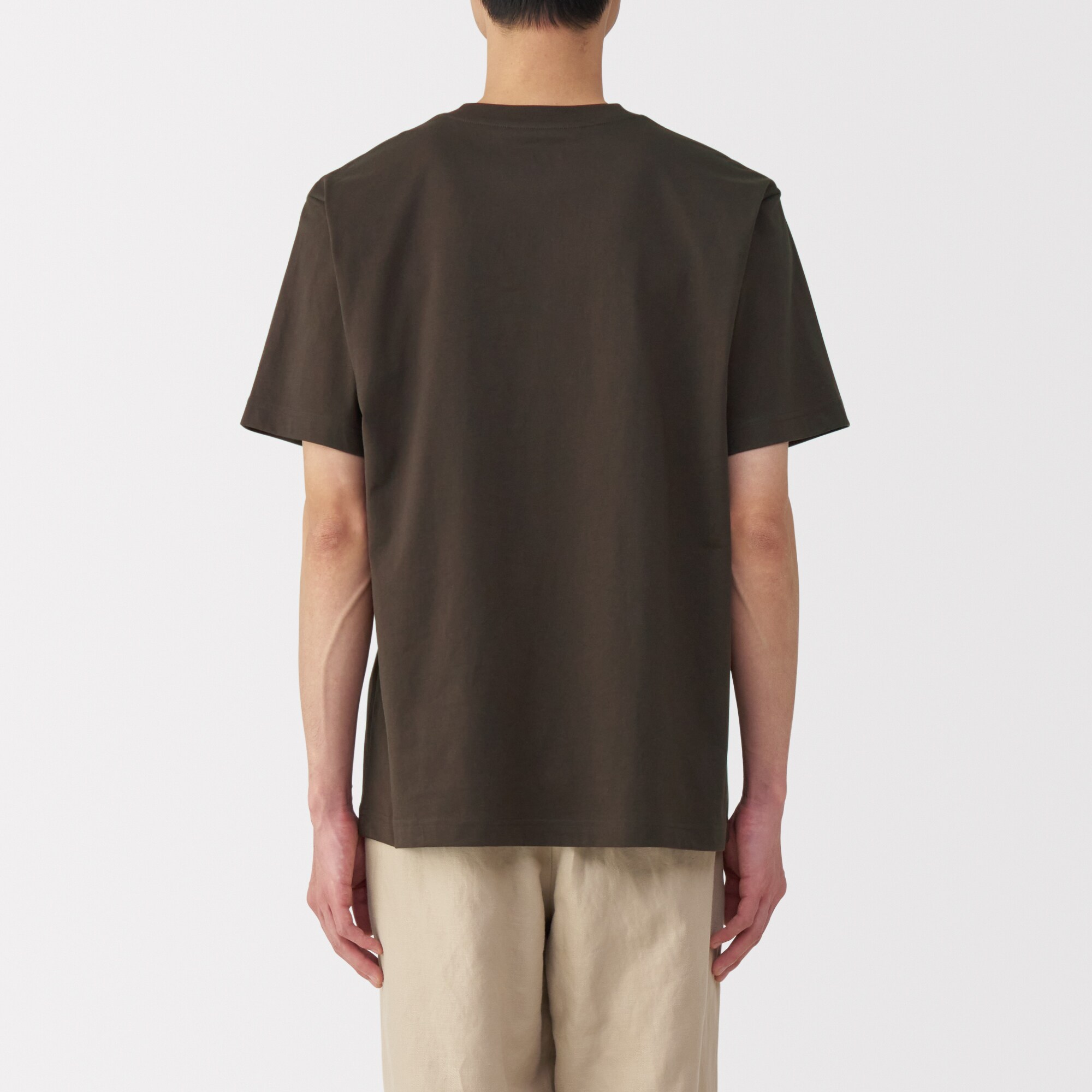紳士　天竺編みクルーネック半袖Ｔシャツ