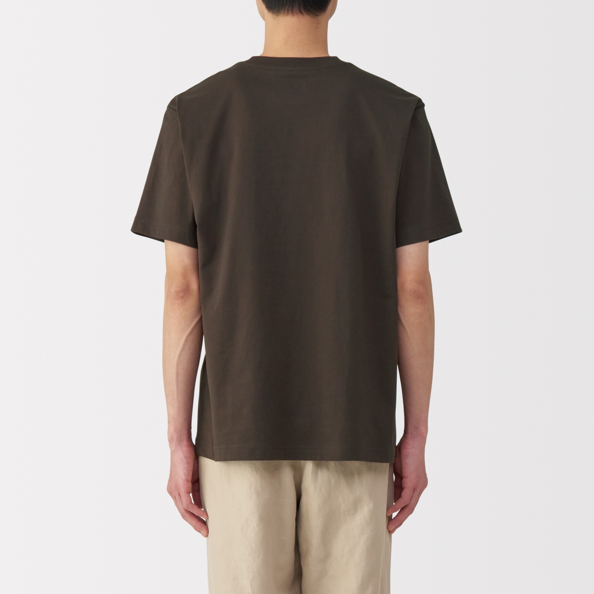 紳士　天竺編みクルーネック半袖Ｔシャツ