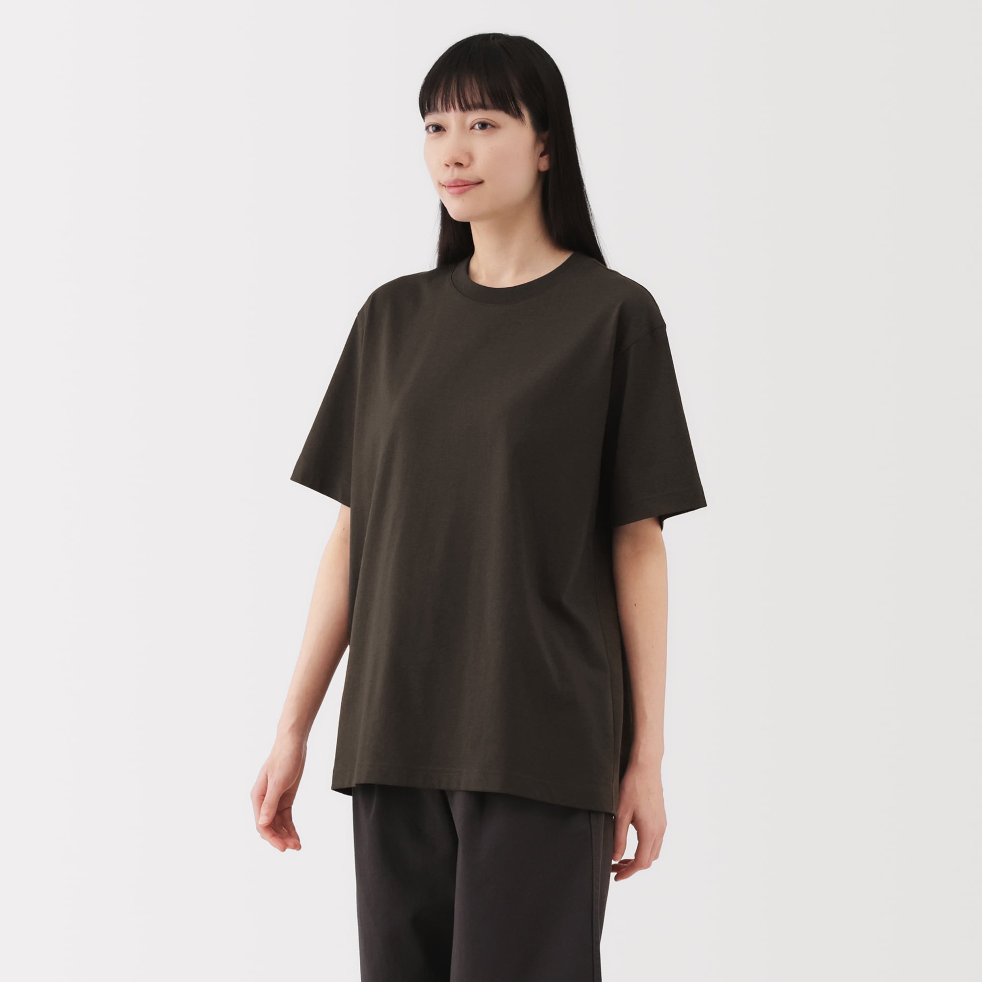 紳士　天竺編みクルーネック半袖Ｔシャツ