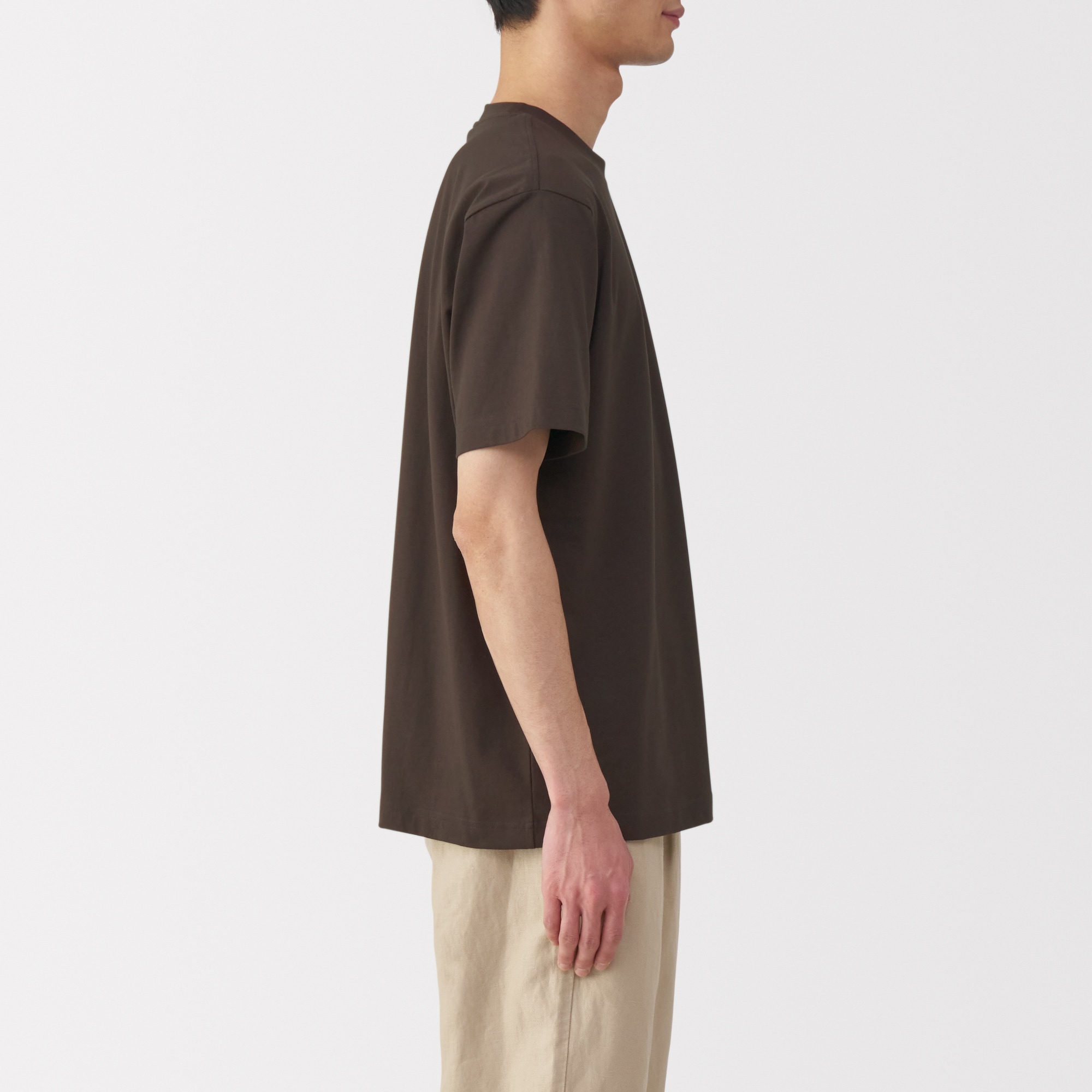 紳士　天竺編みクルーネック半袖Ｔシャツ