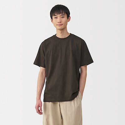 紳士　天竺編みクルーネック半袖Ｔシャツ