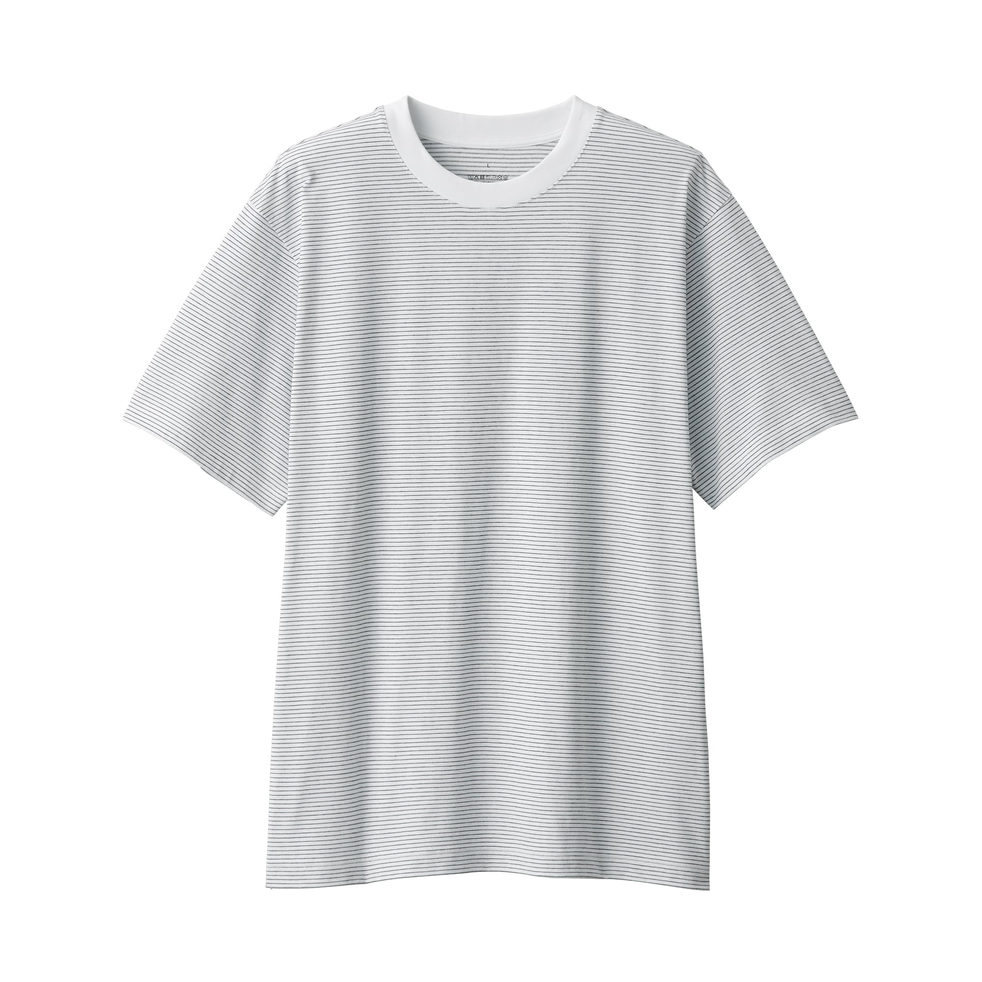 紳士　天竺編みクルーネック半袖Ｔシャツ（ボーダー）