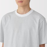 紳士　天竺編みクルーネック半袖Ｔシャツ（ボーダー）