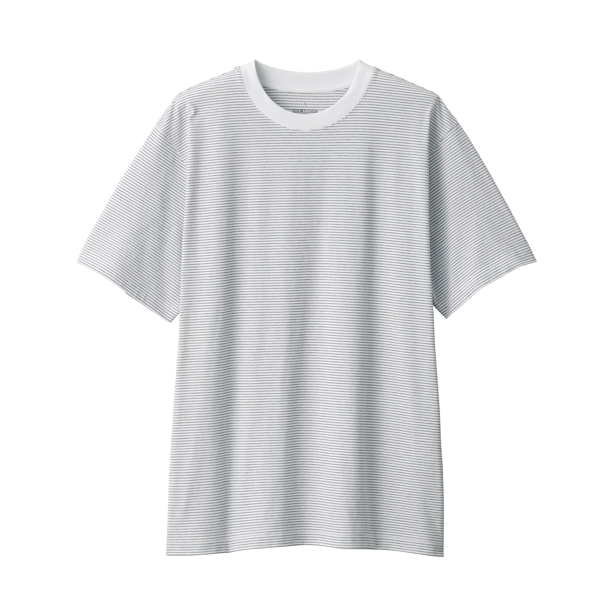 紳士　天竺編みクルーネック半袖Ｔシャツ（ボーダー）