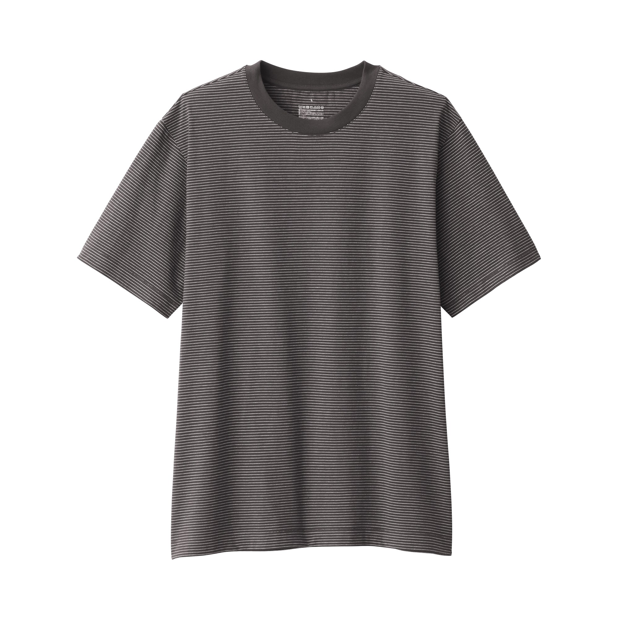 紳士　天竺編みクルーネック半袖Ｔシャツ（ボーダー）