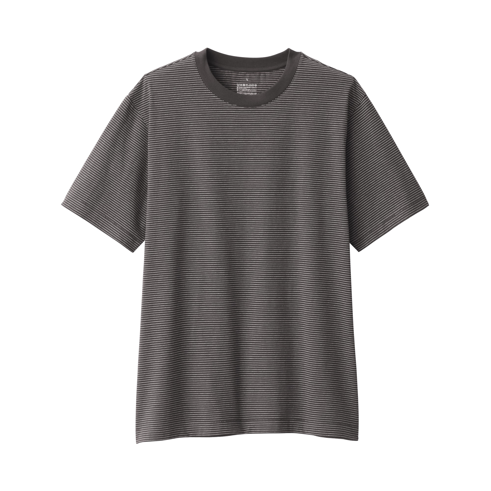 紳士　天竺編みクルーネック半袖Ｔシャツ（ボーダー）