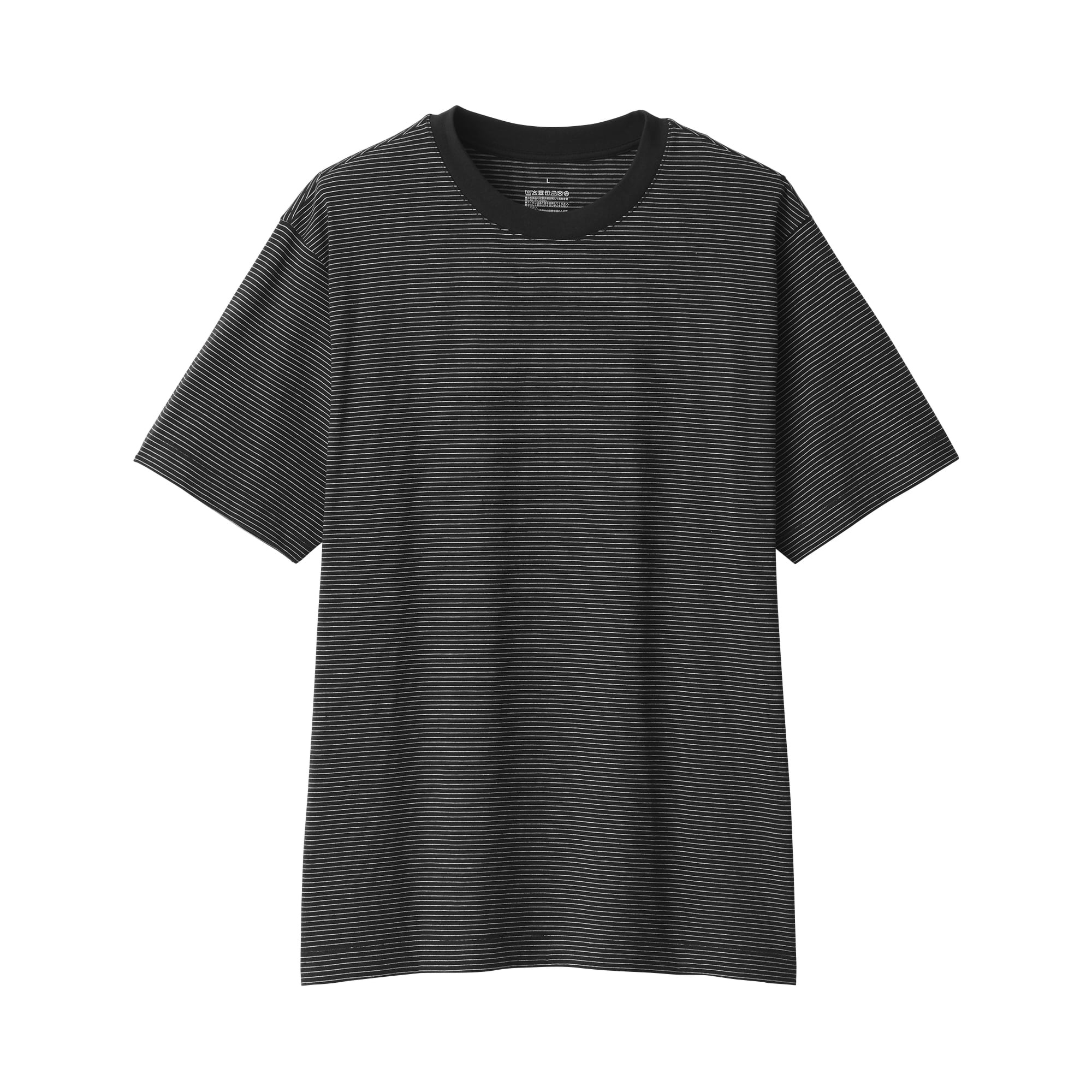 紳士　天竺編みクルーネック半袖Ｔシャツ（ボーダー）