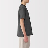 紳士　天竺編みクルーネック半袖Ｔシャツ（ボーダー）