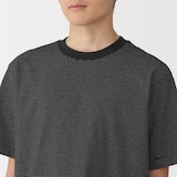 紳士　天竺編みクルーネック半袖Ｔシャツ（ボーダー）