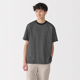 紳士　天竺編みクルーネック半袖Ｔシャツ（ボーダー）