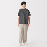 紳士　天竺編みクルーネック半袖Ｔシャツ（ボーダー）