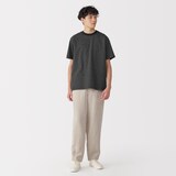 紳士　天竺編みクルーネック半袖Ｔシャツ（ボーダー）