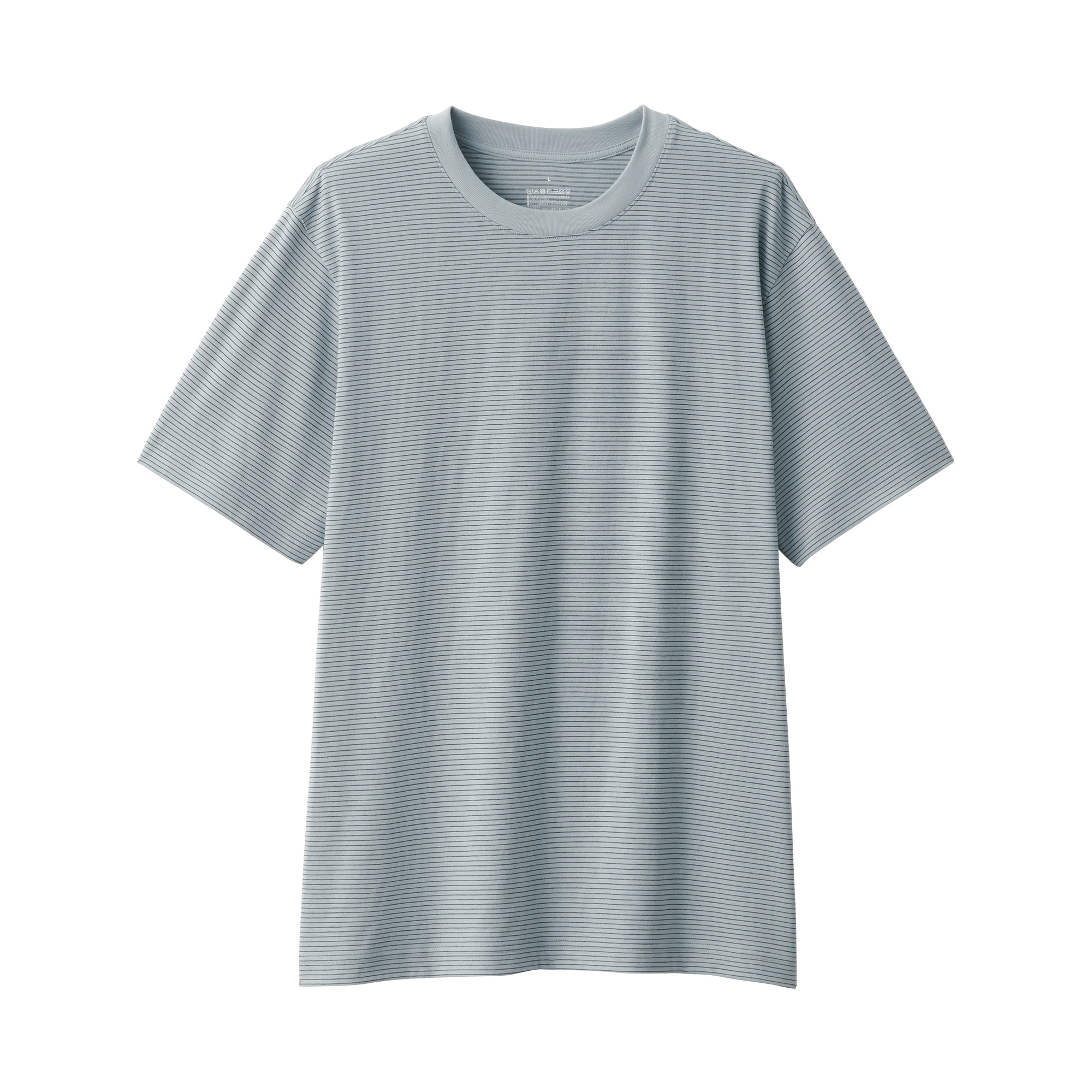 紳士　天竺編みクルーネック半袖Ｔシャツ（ボーダー）