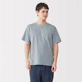 紳士　天竺編みクルーネック半袖Ｔシャツ（ボーダー）